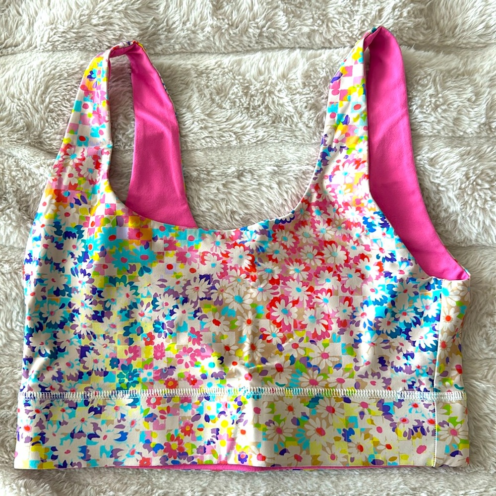Fabletics Low Impact Sports Bra Floral
